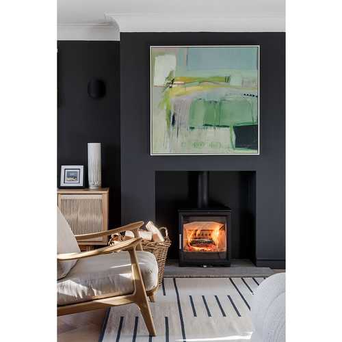 This beautiful piece, 'Field and Footsteps' by @camillaclarkart was bought at the end of the project for this family living room. We love how the colours pop against the @farrowandball Off-Black walls. It came from @silsoncontemporary where all the art is displayed in a real home. If you're in Harrogate, we would highly recommend popping in. 

#artandinteriordesign #cosylivingrooms #robcarch